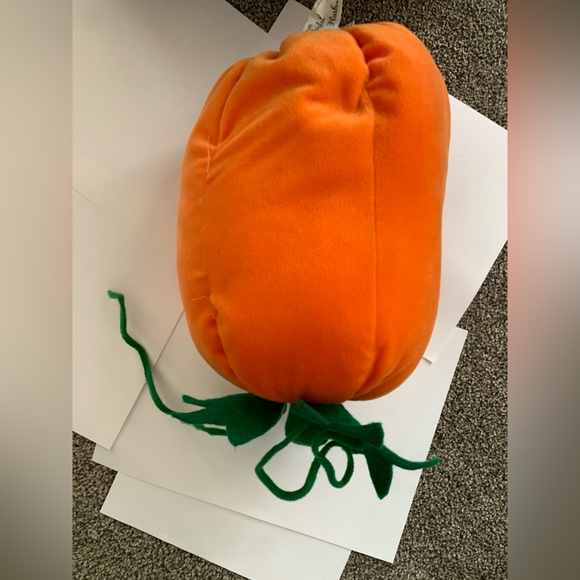Vintage 1988 Chrisha Playful Plush Jack O Lantern Pumpkin Halloween - Picture 4 of 5